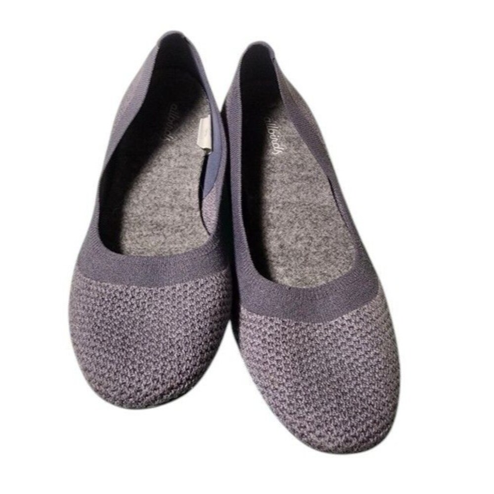 Allbirds Tree Breezers Ballet Flats Size 9 Gray Knit Washable Comfort